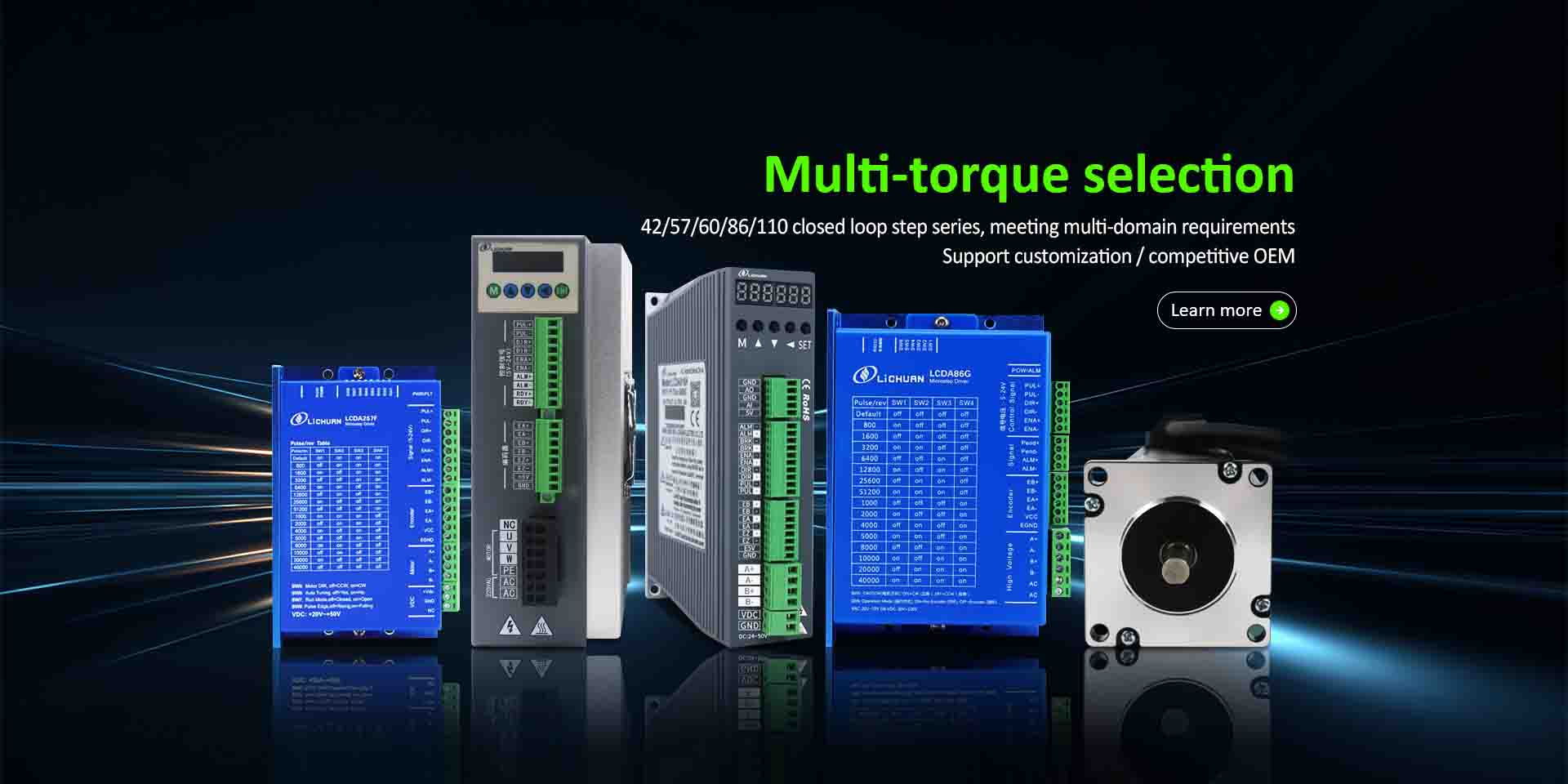 China Gesloten lus Geopende lus stappenmotorbesturingsfabriek