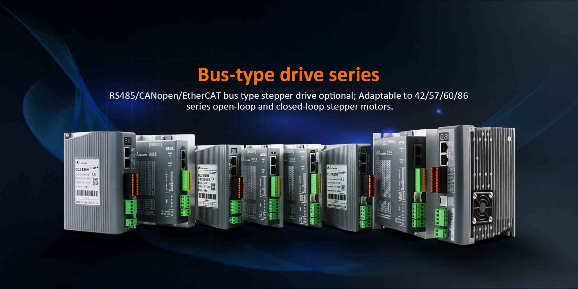 China EtherCAT/RS485/CANopen Closed Loop Bus-type stappenmotordriverkit met gesloten lus Fabriek